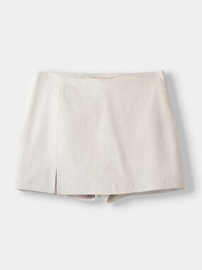 Bershka Beige Mini Skort